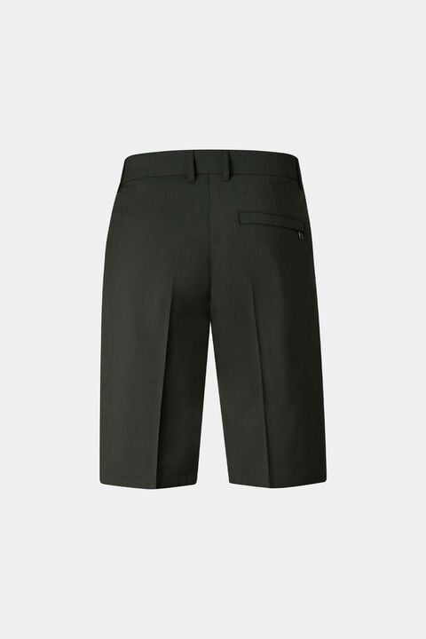 Johny Pleated Shorts In Olive Green