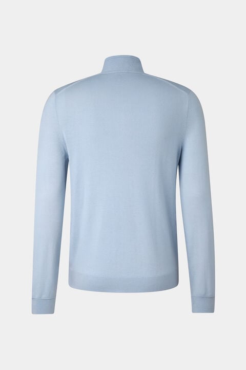 Virgin Wool Ouri Troyer In Light Blue