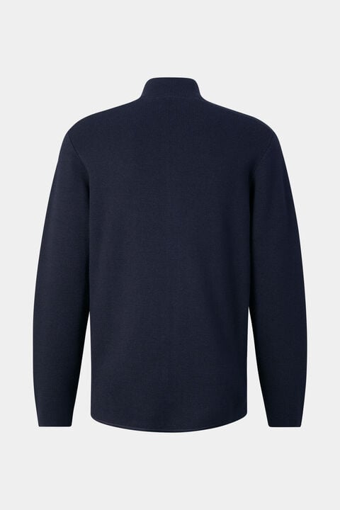 Virgin Wool Cardigan Everest In Navy Blue