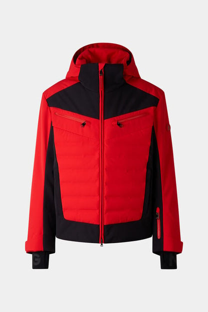 Feliks Down Ski Jacket In Red/Black