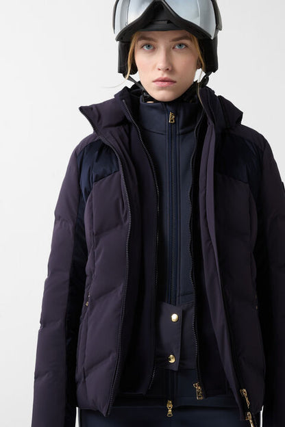 Delin Down Ski Jacket In Navy Blue
