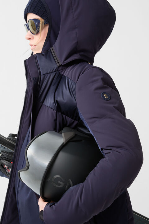 Delin Down Ski Jacket In Navy Blue