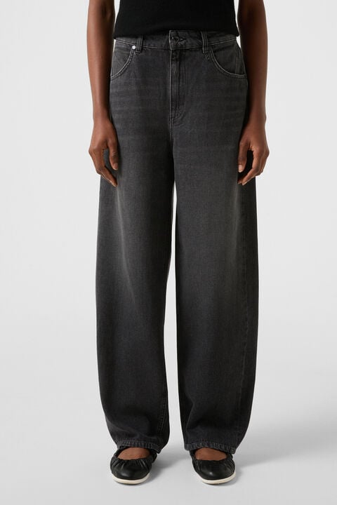 Barrel Fit Jeans Bina In Dark Grey