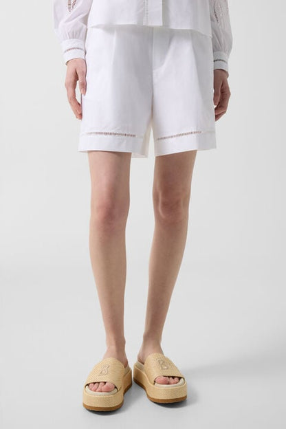 Sunny Cotton Shorts In White