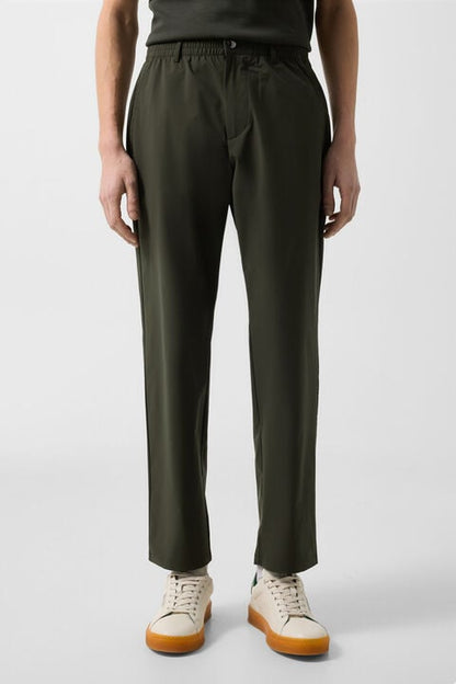 Stretch Trousers Marcus In Olive Green