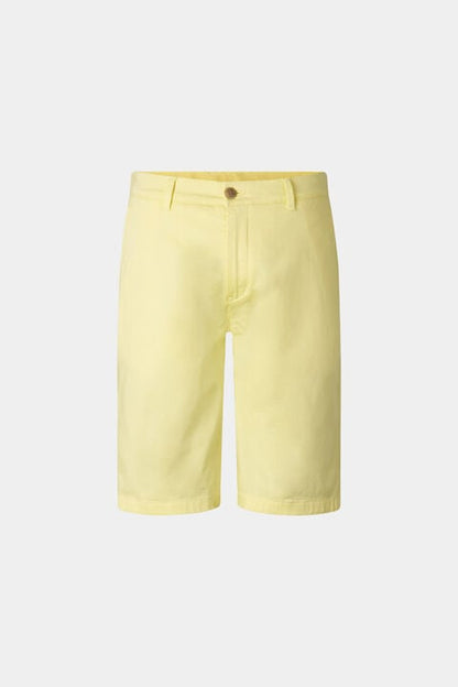Miami Cotton Shorts In Yellow