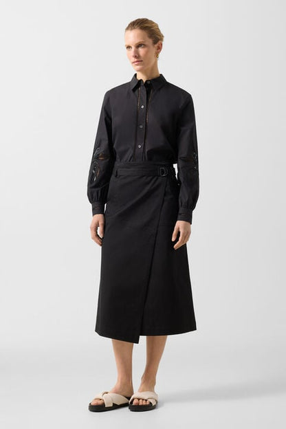 Jocy Wrap Skirt In Black