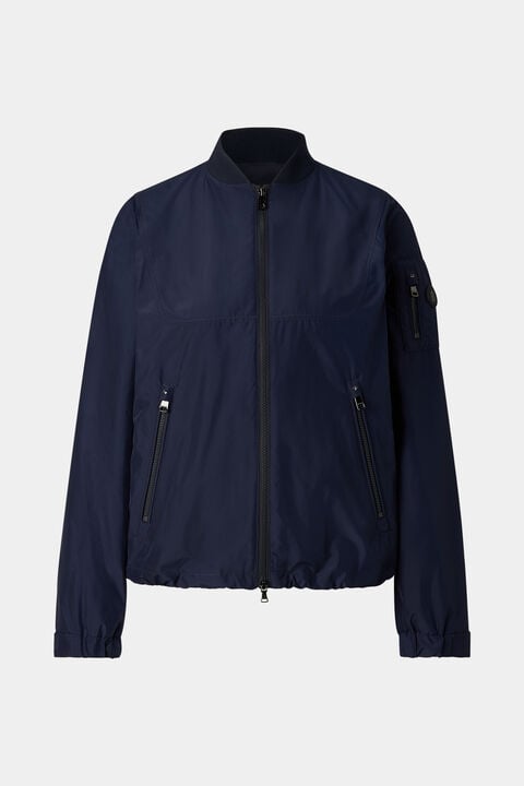 Zafina Blouson In Navy Blue