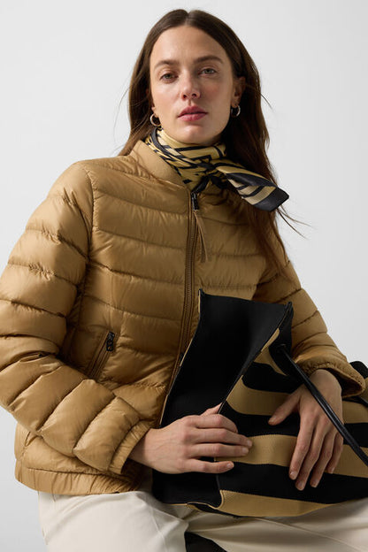 Marybel Lightweight Down Jacket In Camel