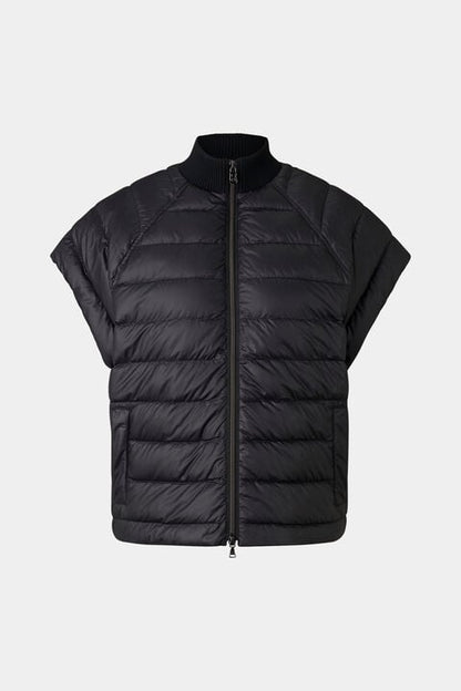 Nahla Hybrid Down Waistcoat In Black