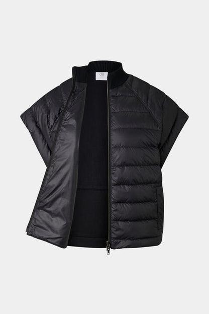 Nahla Hybrid Down Waistcoat In Black