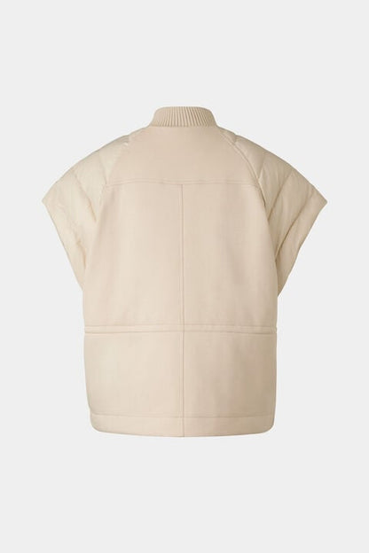 Nahla Hybrid Down Waistcoat In Sand