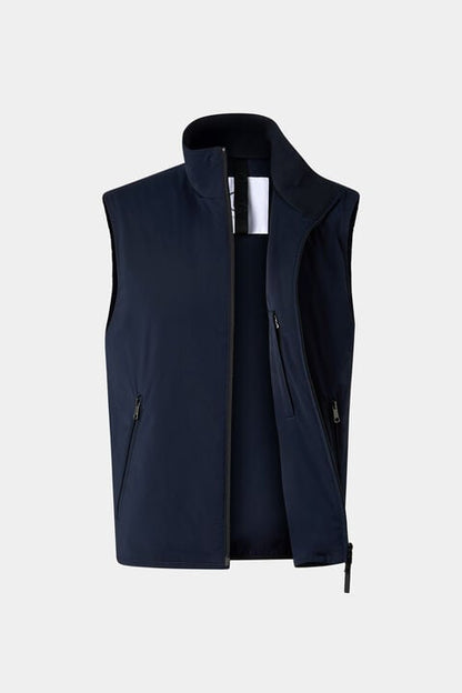 Jonny Lightweight Waistcoat In Navy Blue