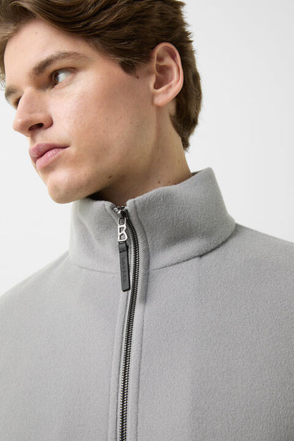 Doubleface Blouson Brice In Light Grey