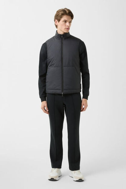 Willis Reversible Waistcoat In Black/Grey