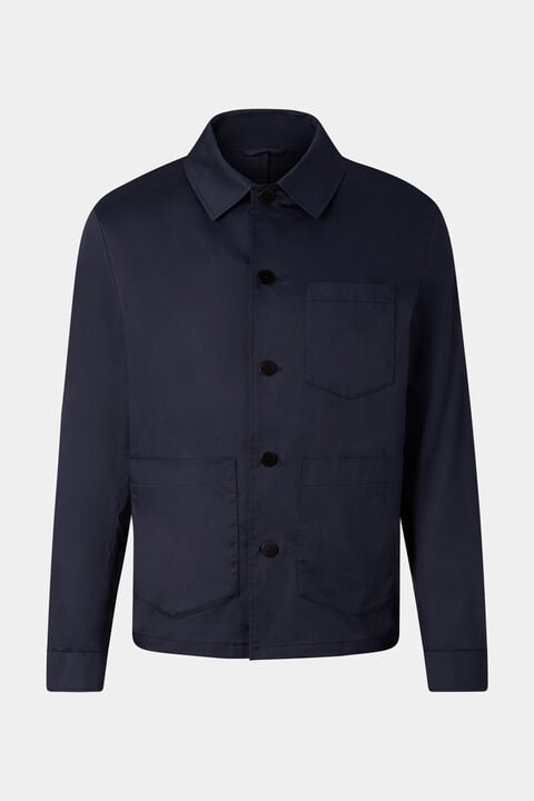 Overshirt Mirco In Navy Blue