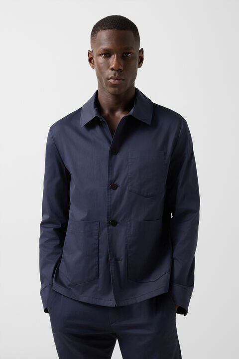 Overshirt Mirco In Navy Blue