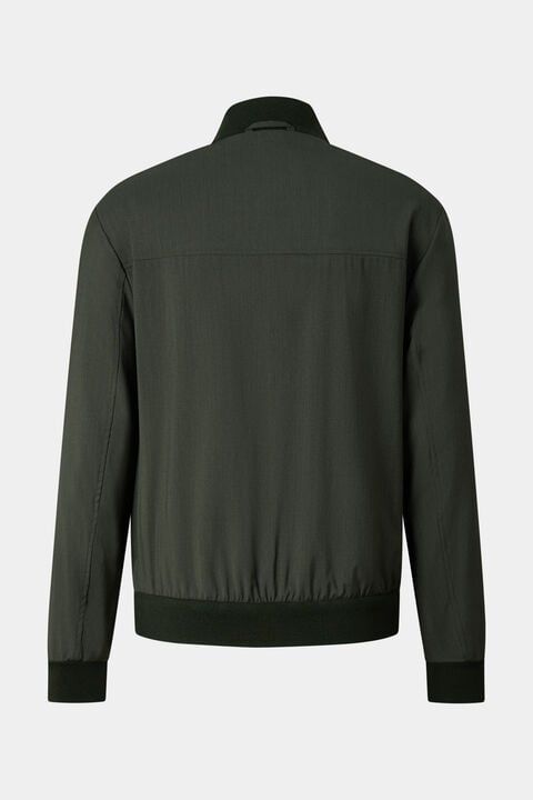 Virgin Wool Jacket Milan In Olive Green