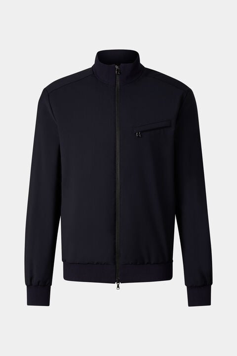 Virgin Wool Jacket Milan In Dark Blue