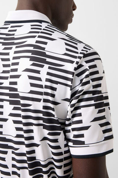 Valentin Functional Short-Sleeved Top In White/Black