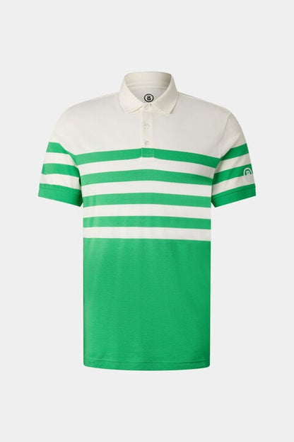 Antonio Functional Short-Sleeved Top In Green/Off-White