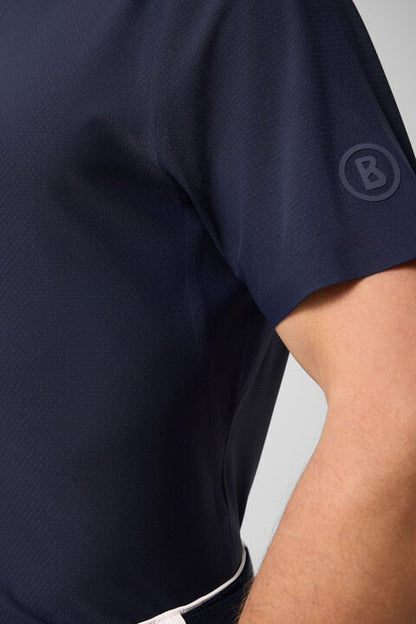 Casimir Functional Short-Sleeved Top In Navy Blue