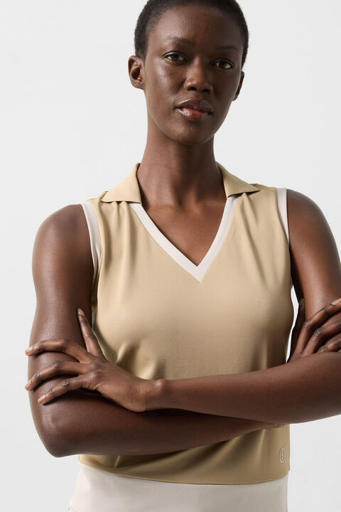Polo Top Alysha In Beige