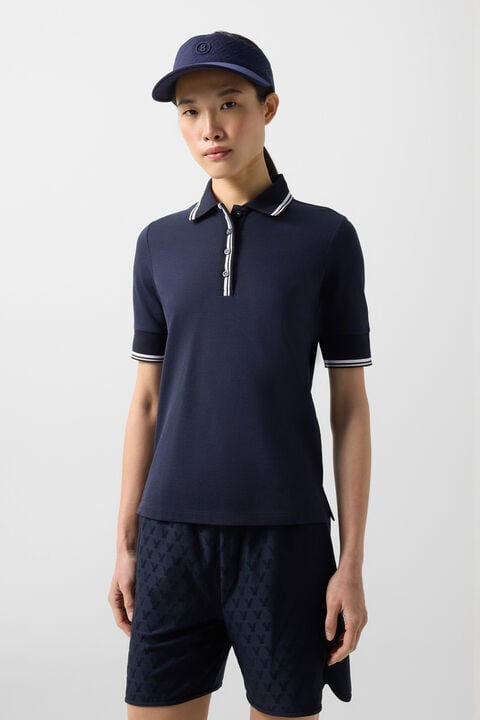 Funktons Polo Shirt Elenor In Navy Blue