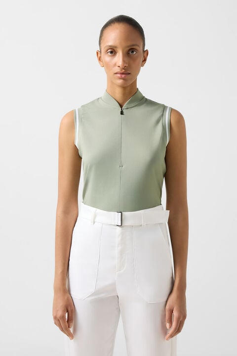 Evi Polo Top In Eucalyptus