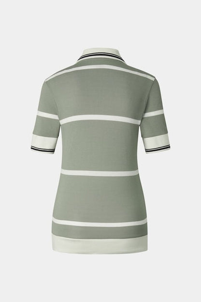 Jessi Polo Shirt In Eucalyptus/Off-White