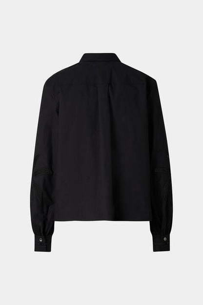 Summer Shirt Blouse In Black