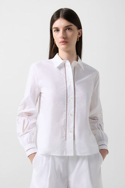 Summer Shirt Blouse In White