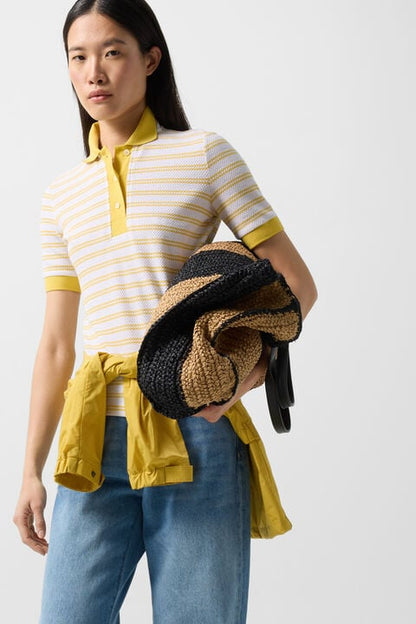 Wendy Polo Shirt In Yellow/Off-White