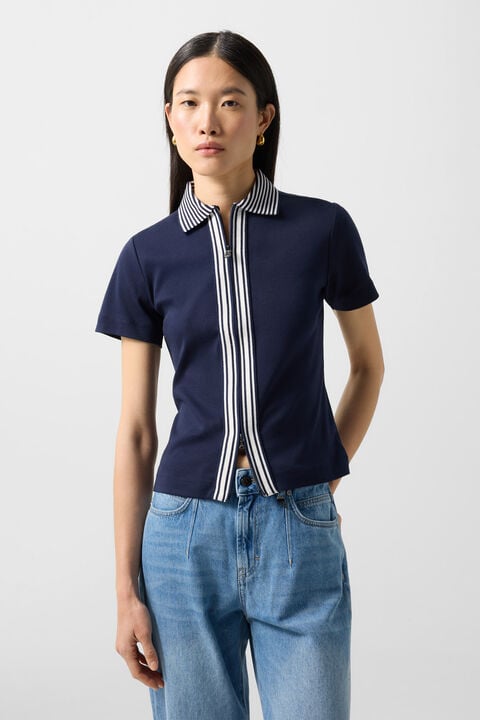 Peppa Polo Shirt In Navy Blue