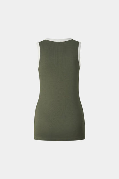 Niki Tank Top In Olive Green