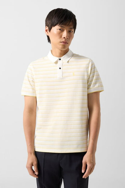 Timo polo shirt in Yellow/Off-White