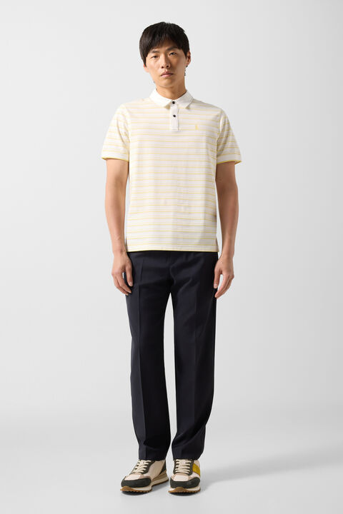 Timo polo shirt in Yellow/Off-White