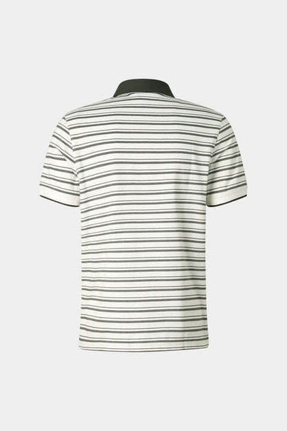 Timo Polo Shirt In Dark Green/Off-White