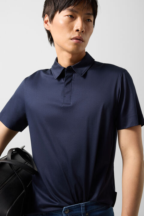 Tayden Polo Shirt In Navy Blue