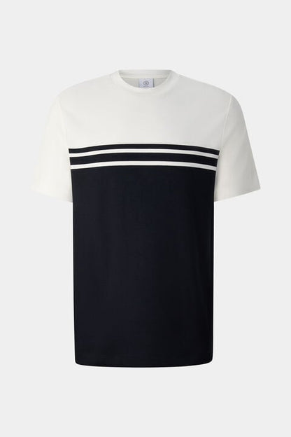 T-shirt Pete in Black/cream