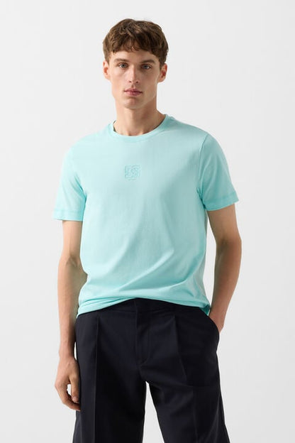 T-shirt Roc in Cyan-blue