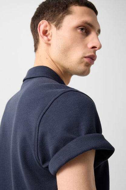 Salvo Polo Shirt In Navy Blue