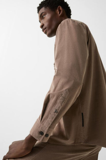 Corduroy Shirt Heiko In Mud