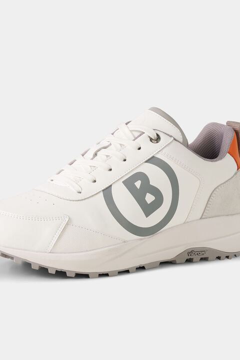 Golf Sneaker In White/Orange