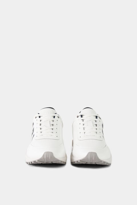 Golf Sneaker In White/Navy Blue