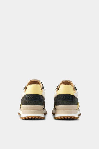 Sneaker Newport In Dark Green/Yellow/White