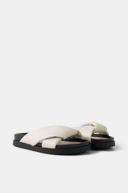 Sirolo Sandals In Cream/Black