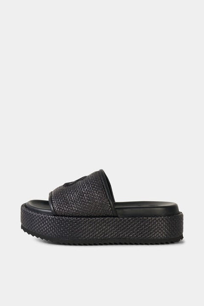 Sorrento Platform Sandals In Black