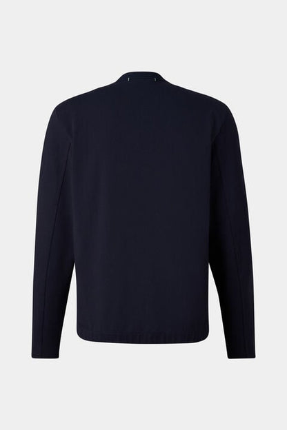 Dario Sweat Cardigan In Navy Blue