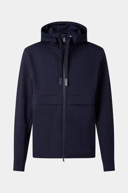 Ernesto Jersey Jacket In Navy Blue